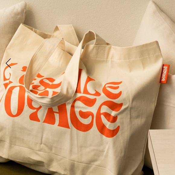 Oversize Canvas Beach Tote Bag - NEW - Picture 5 of 6